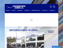 Tablet Screenshot of decoracionesislenas.com